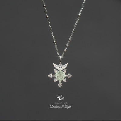 Chapter Three-Green Amethyst Stamp of Light Necklace